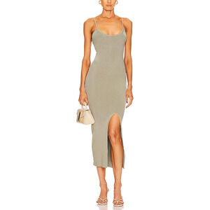 Lpa 'Karter' Green Rayon Knit Midi Dress Size XS - NWT